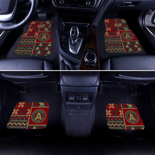 Atlanta United FC Car Floor Mats Custom Ugly Style Car Accessories - Gearcarcover - 2