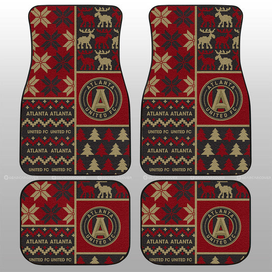 Atlanta United FC Car Floor Mats Custom Ugly Style Car Accessories - Gearcarcover - 1