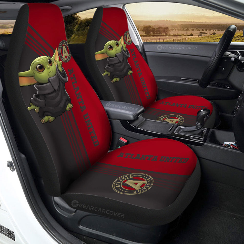 Atlanta United FC Car Seat Covers Baby Yoda Car Accessories - Gearcarcover - 2