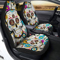 Atlanta United FC Car Seat Covers Custom Sugar Skull Car Accessories - Gearcarcover - 2