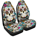 Atlanta United FC Car Seat Covers Custom Sugar Skull Car Accessories - Gearcarcover - 3
