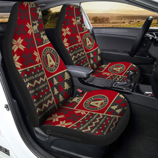 Atlanta United FC Car Seat Covers Custom Ugly Style Car Accessories - Gearcarcover - 2