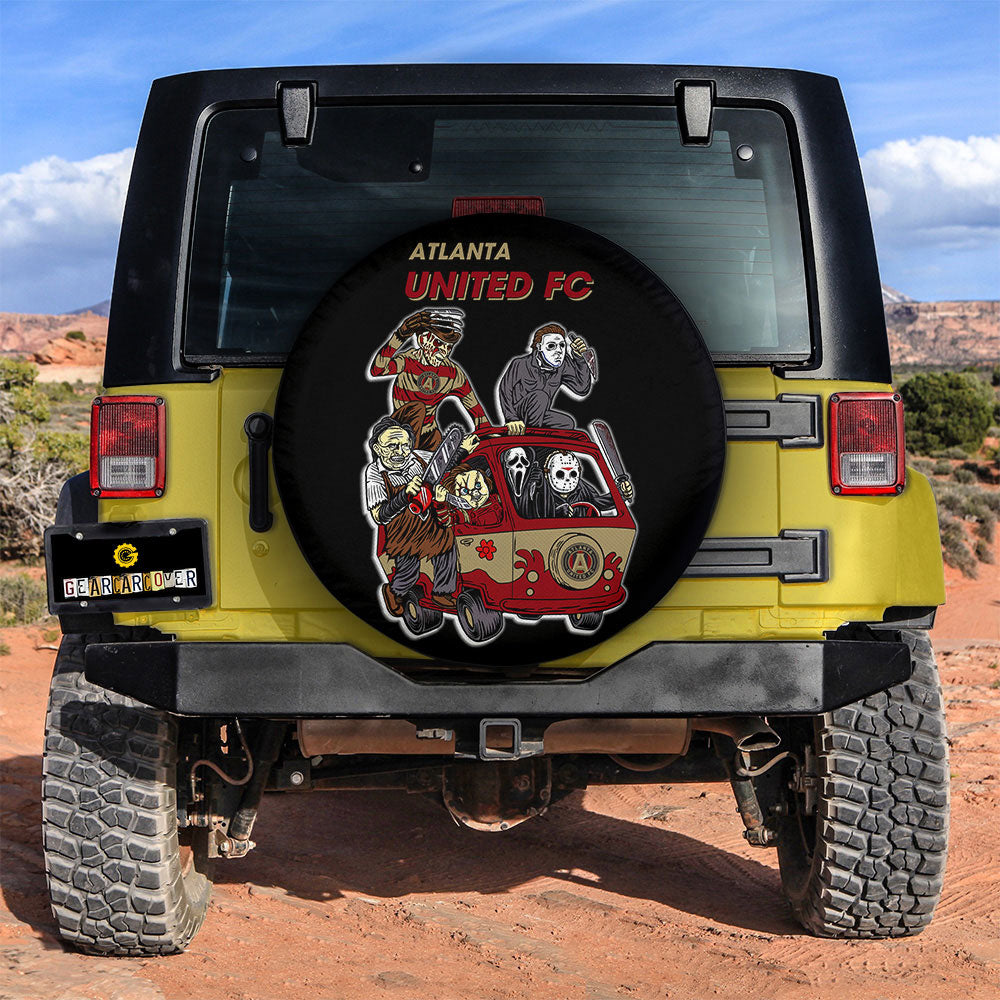 Atlanta United FC Spare Tire Covers Horror Characters Car Accessories - Gearcarcover - 2