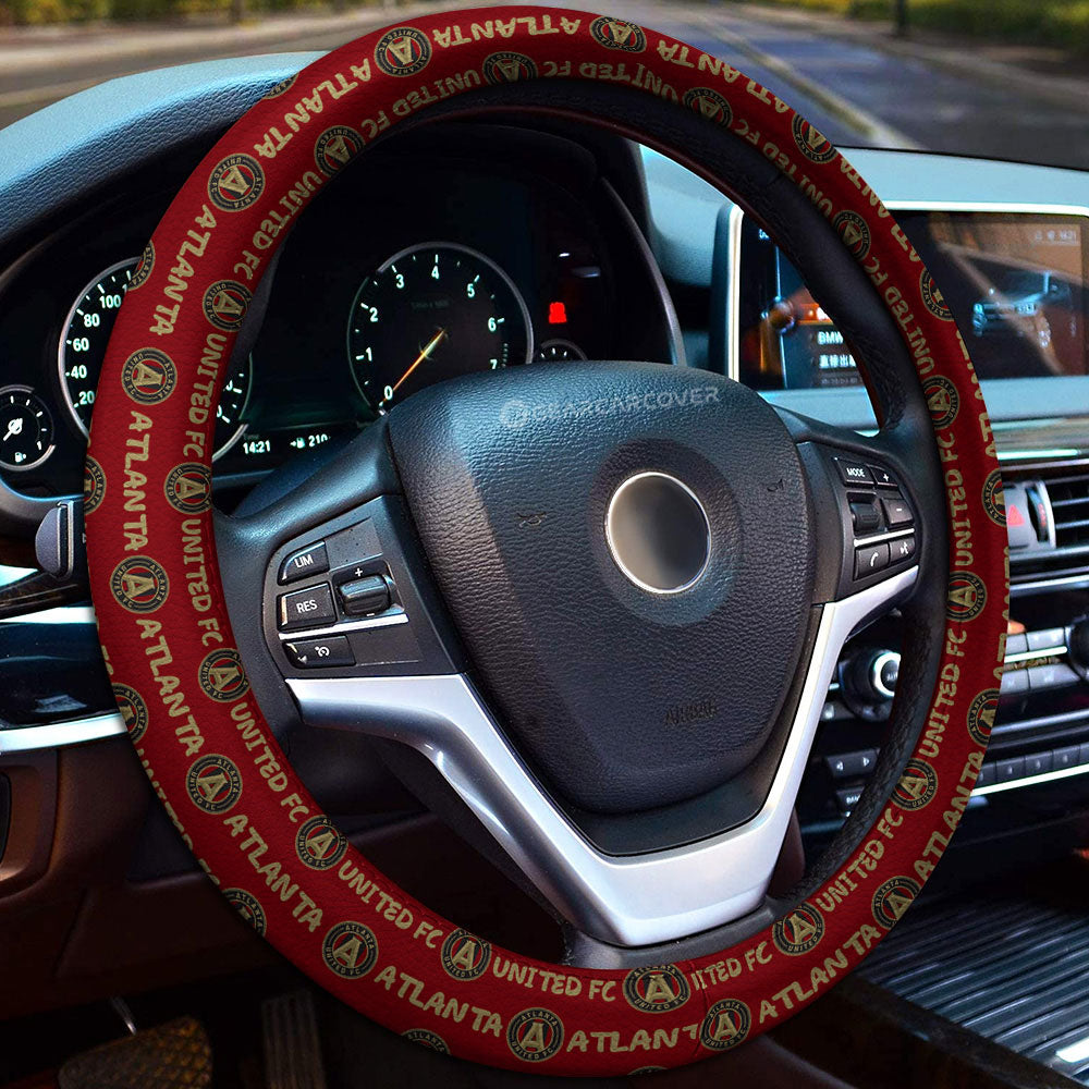 Atlanta United FC Steering Wheel Cover Sporty Team Collection - Gearcarcover - 1