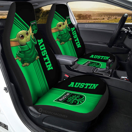 Austin FC Car Seat Covers Baby Yoda Car Accessories - Gearcarcover - 2
