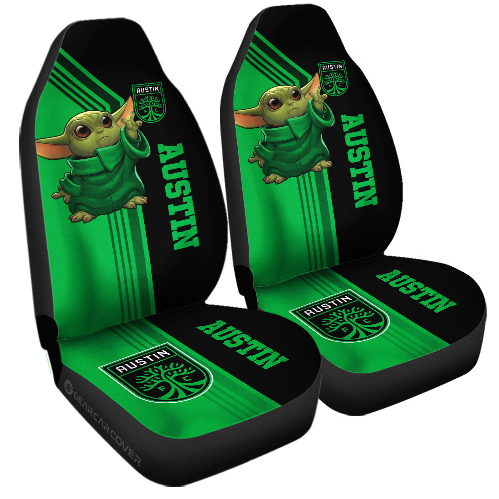 Austin FC Car Seat Covers Baby Yoda Car Accessories - Gearcarcover - 3