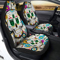 Austin FC Car Seat Covers Custom Sugar Skull Car Accessories - Gearcarcover - 2