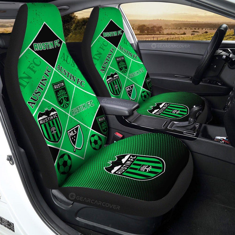 Austin FC Car Seat Covers Sporty Team Collection - Gearcarcover - 2