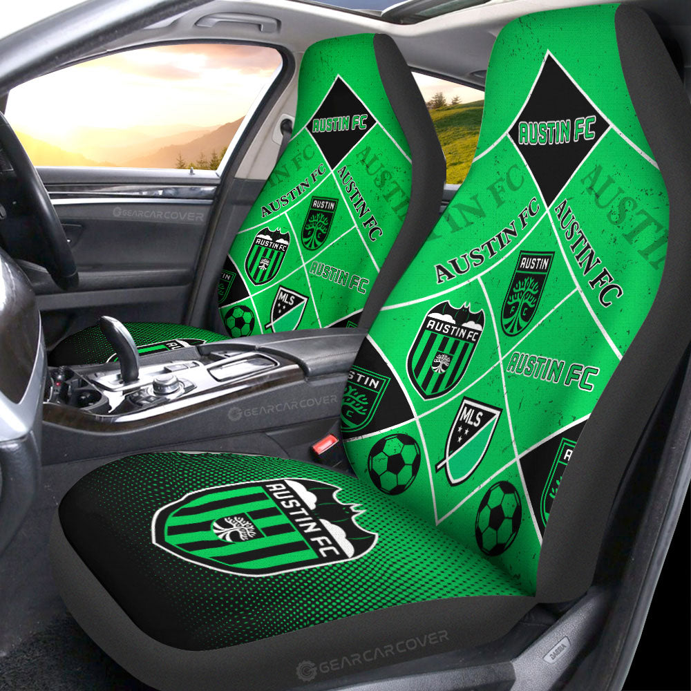 Austin FC Car Seat Covers Sporty Team Collection - Gearcarcover - 1