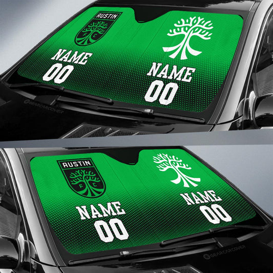 Austin FC Car Sunshade Sporty Team Collection - Gearcarcover - 2