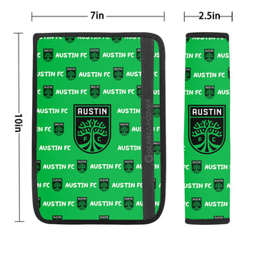 Austin FC Seat Belt Covers Sporty Team Collection - Gearcarcover - 1