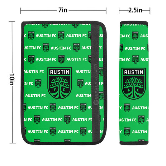 Austin FC Seat Belt Covers Sporty Team Collection - Gearcarcover - 1
