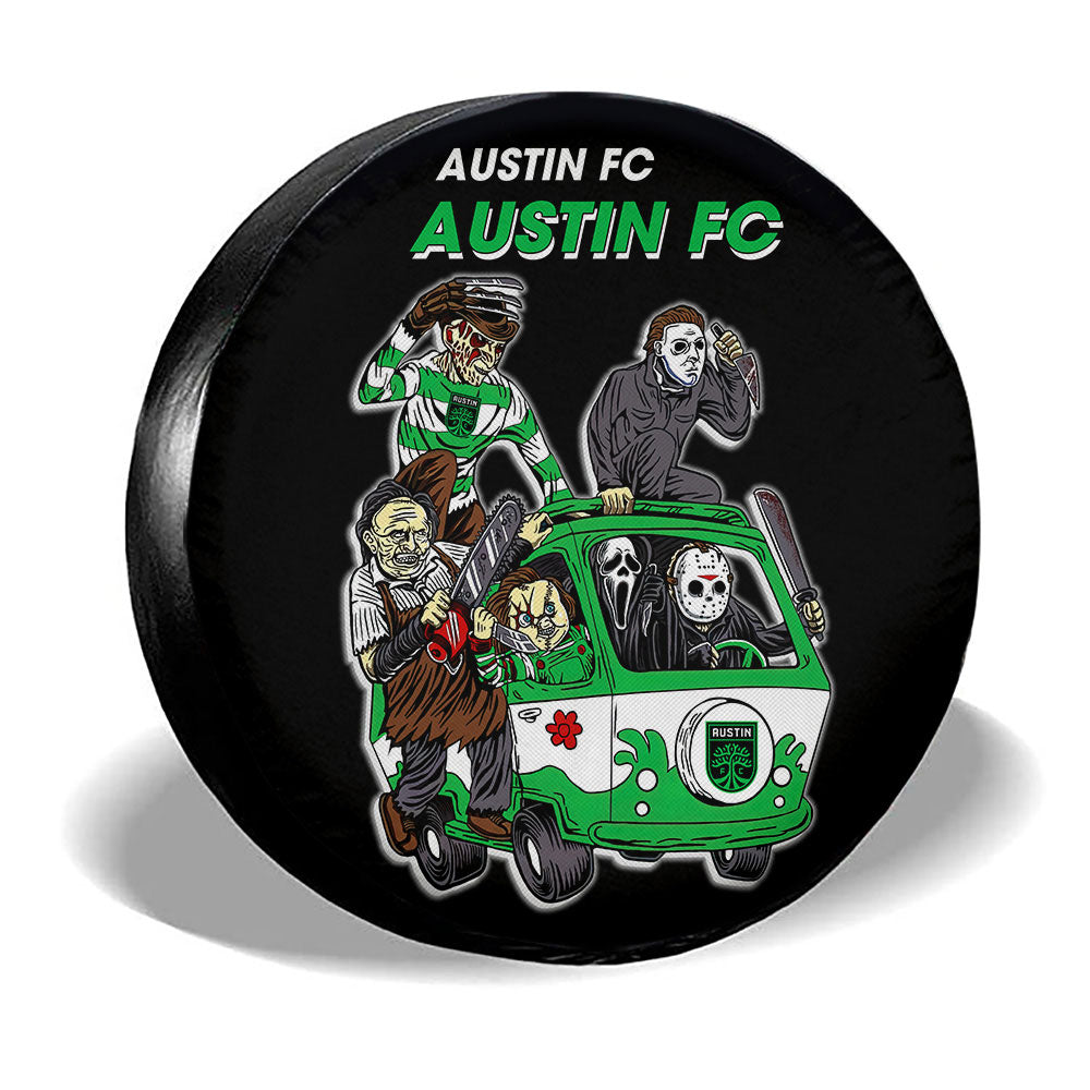 Austin FC Spare Tire Covers Horror Characters Car Accessories - Gearcarcover - 3