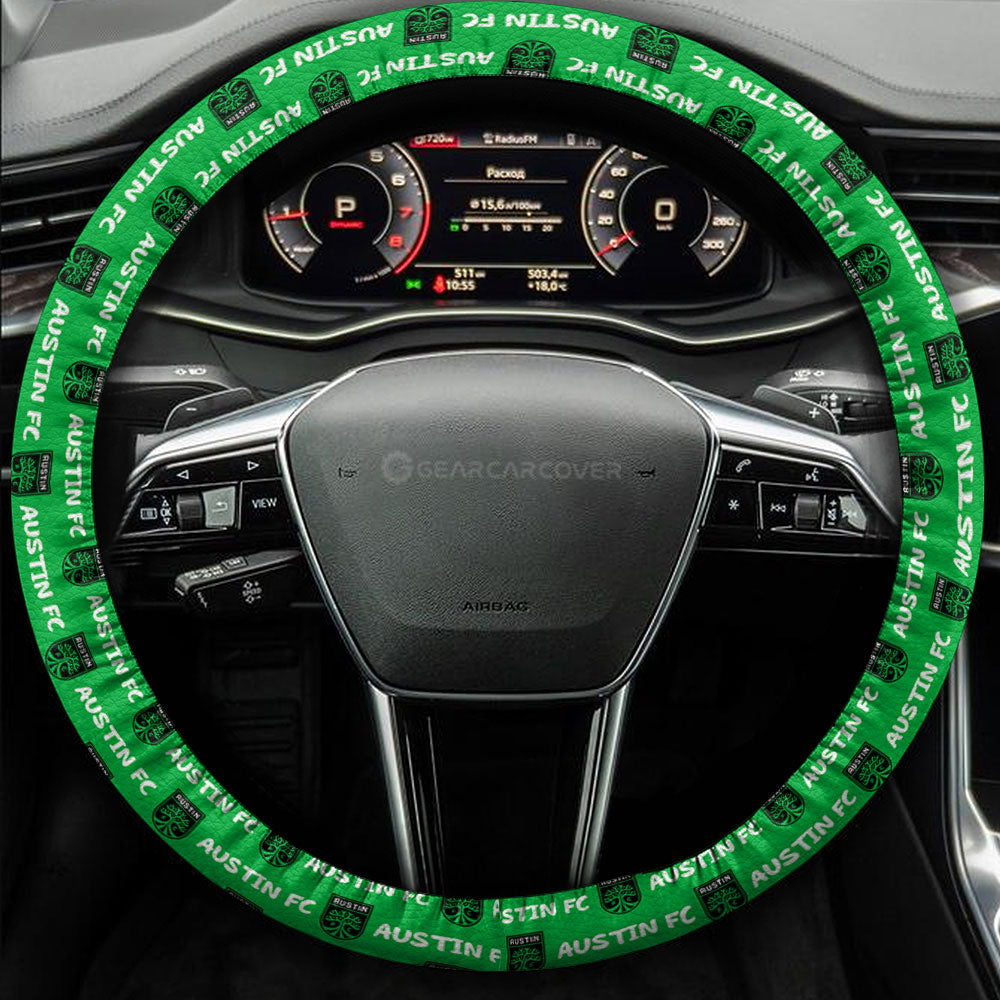 Austin FC Steering Wheel Cover Sporty Team Collection - Gearcarcover - 3