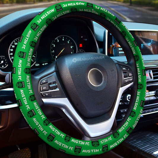 Austin FC Steering Wheel Cover Sporty Team Collection - Gearcarcover - 1