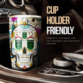 Austin FC Tumbler Cup Custom Sugar Skull Car Accessories - Gearcarcover - 3