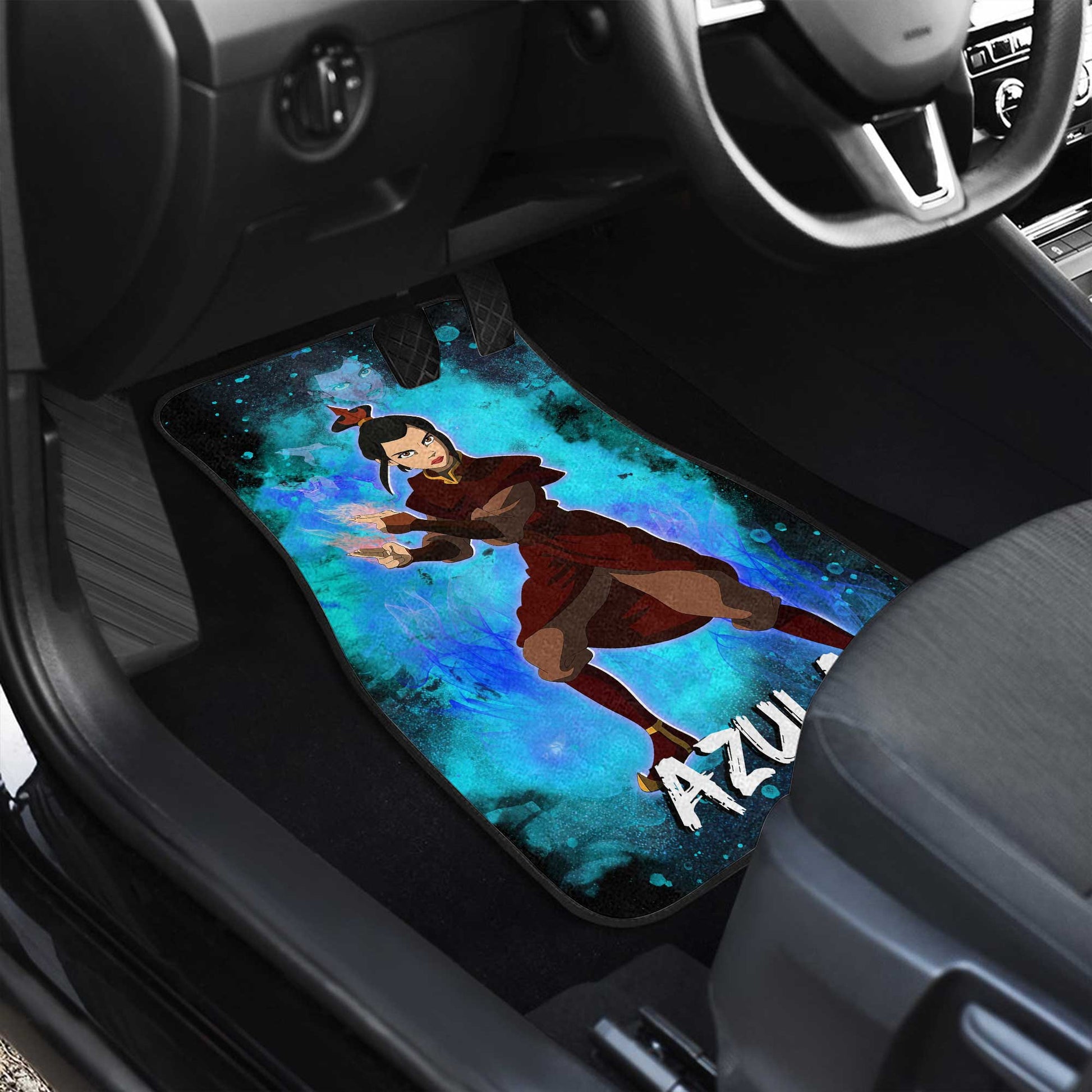 Azula Blue Flame Car Floor Mats Custom Avatar The Last Airbender - Gearcarcover - 3
