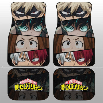 BNHA Heroes Eyes Car Floor Mats Custom Anime Car Accessories - Gearcarcover - 1