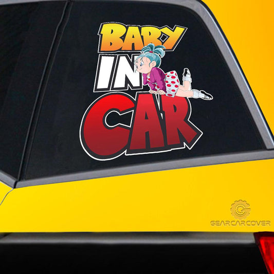 Baby In Car Bulma Car Sticker Custom Car Accessories - Gearcarcover - 2