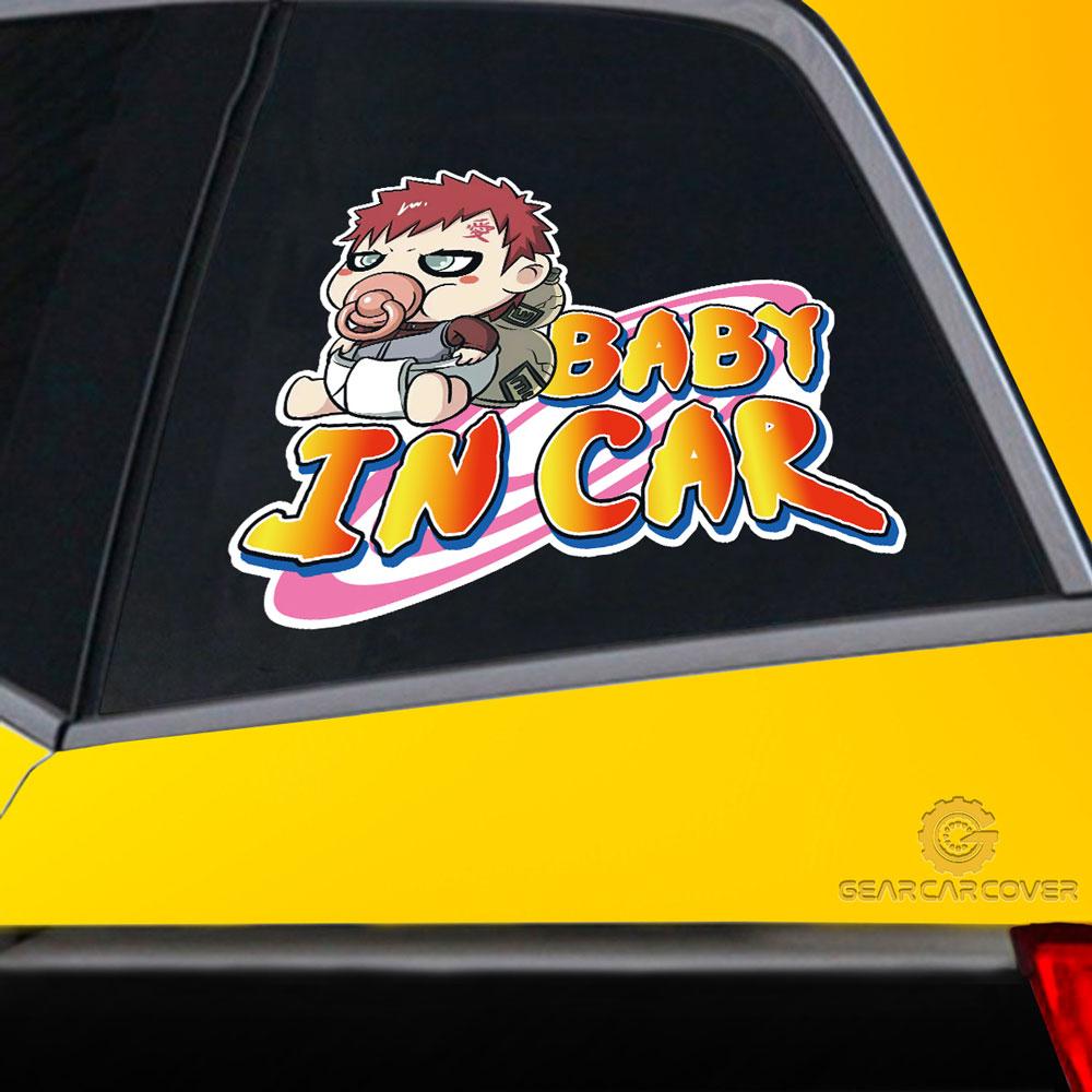 Baby In Car Gaara Car Sticker Custom Anime Car Accessories - Gearcarcover - 2