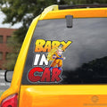 Baby In Car Goku SSJ Car Sticker Custom Car Accessories - Gearcarcover - 3