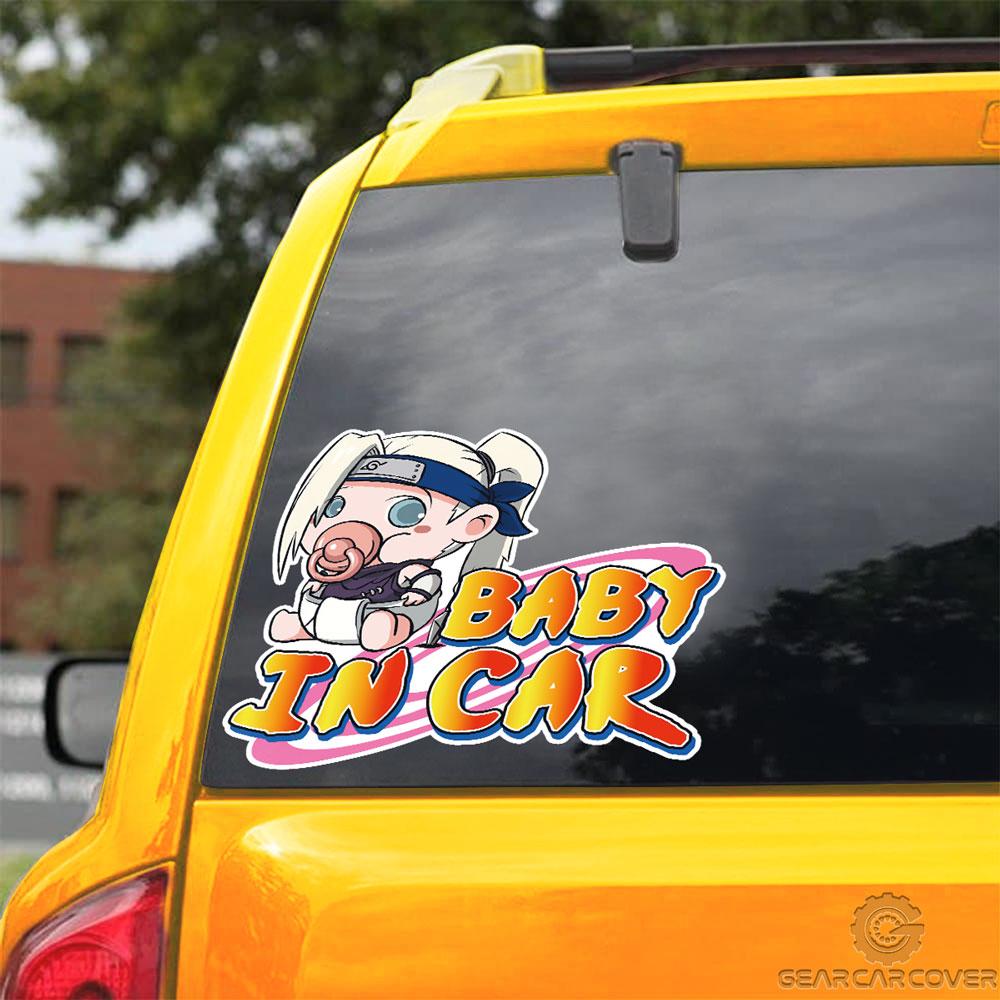 Baby In Car Ino Yamanaka Car Sticker Custom Anime Car Accessories - Gearcarcover - 3