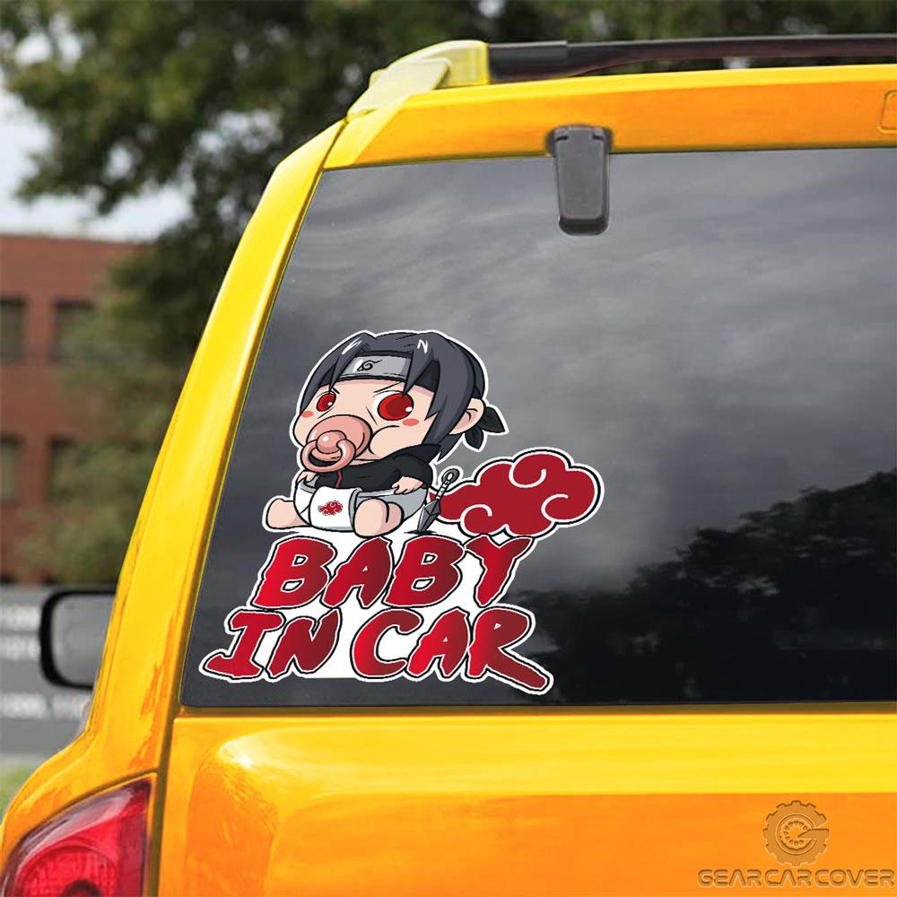 Baby In Car Itachi Car Sticker Custom Akt Member Naru Car Accessories - Gearcarcover - 3
