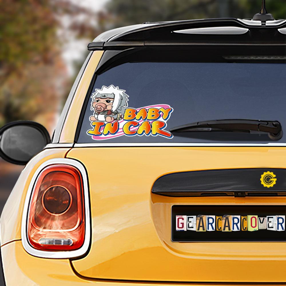 Baby In Car Jiraiya Car Sticker Custom Anime Car Accessories - Gearcarcover - 1