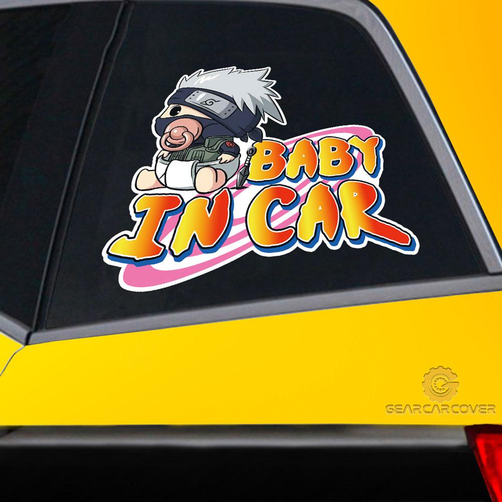 Baby In Car Kakashi Car Sticker Custom Anime Car Accessories - Gearcarcover - 2