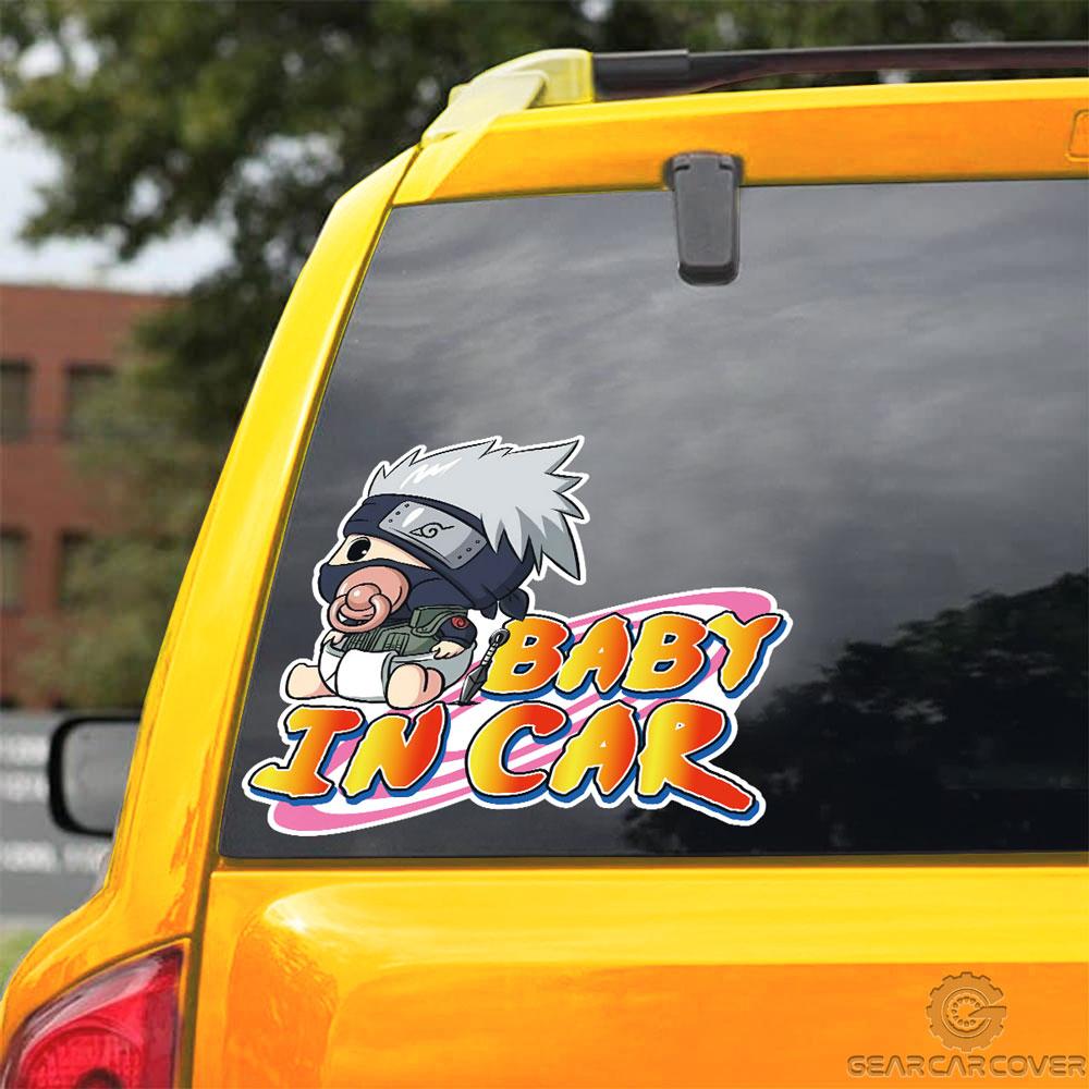 Baby In Car Kakashi Car Sticker Custom Anime Car Accessories - Gearcarcover - 3
