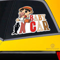 Baby In Car Monkey D. Luffy Car Sticker Custom Car Accessories - Gearcarcover - 2