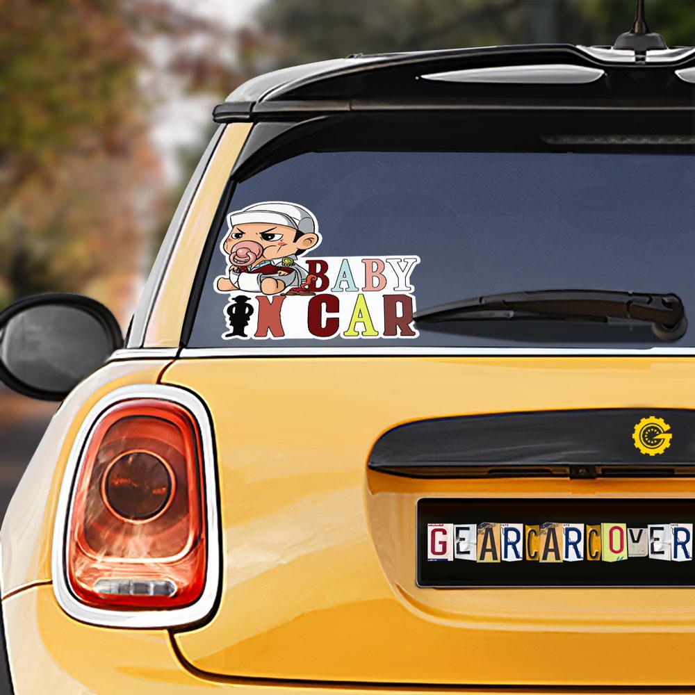Baby In Car Sakazuki Car Sticker Custom Car Accessories - Gearcarcover - 1