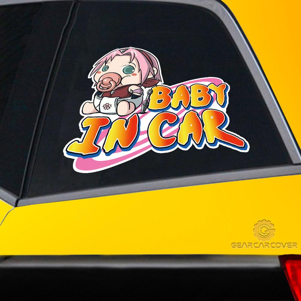 Baby In Car Sakura Car Sticker Custom Anime Car Accessories - Gearcarcover - 2