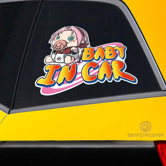 Baby In Car Sakura Car Sticker Custom Anime Car Accessories - Gearcarcover - 2