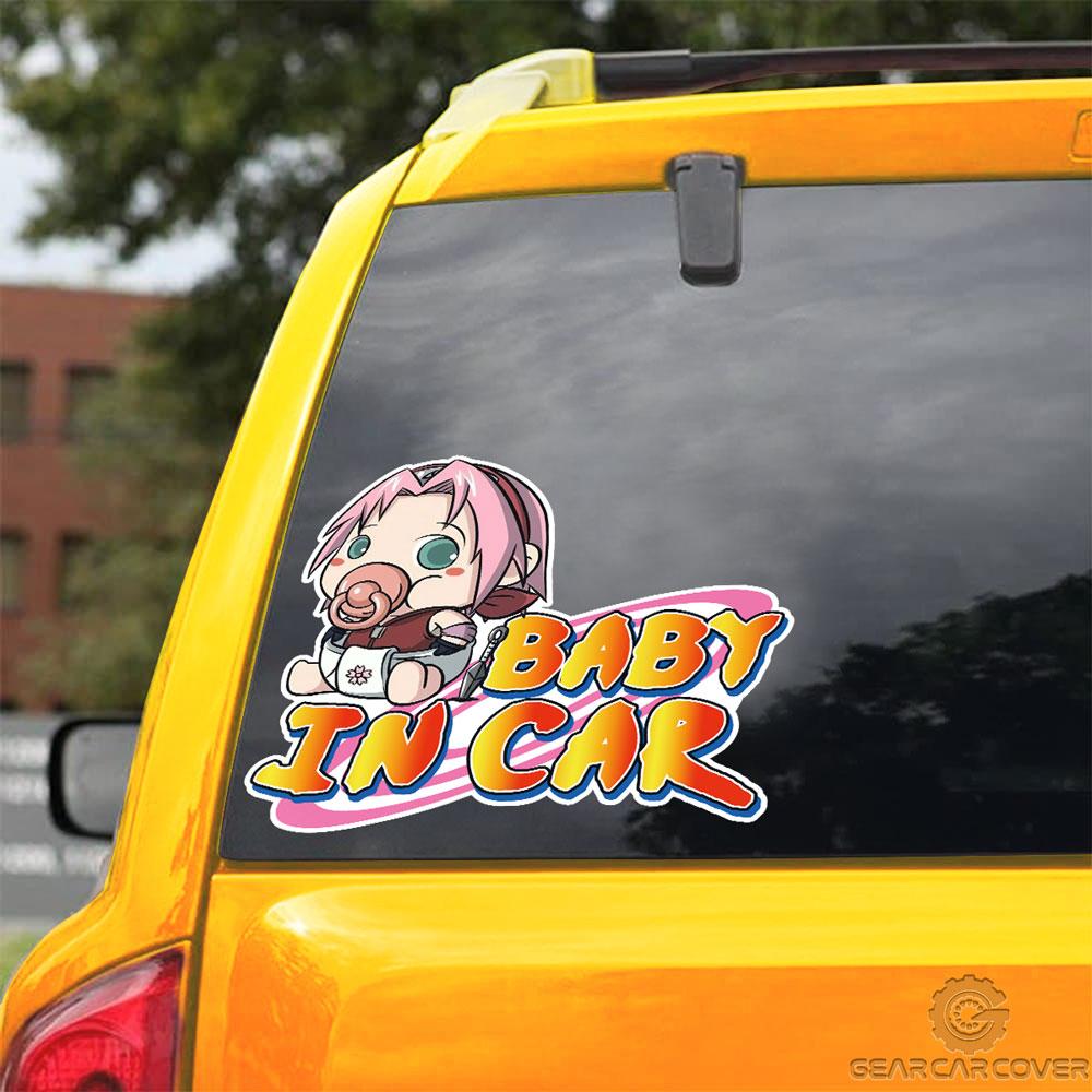 Baby In Car Sakura Car Sticker Custom Anime Car Accessories - Gearcarcover - 3