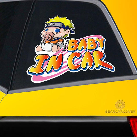Baby In Car Uzumaki Car Sticker Custom Anime Car Accessories - Gearcarcover - 2