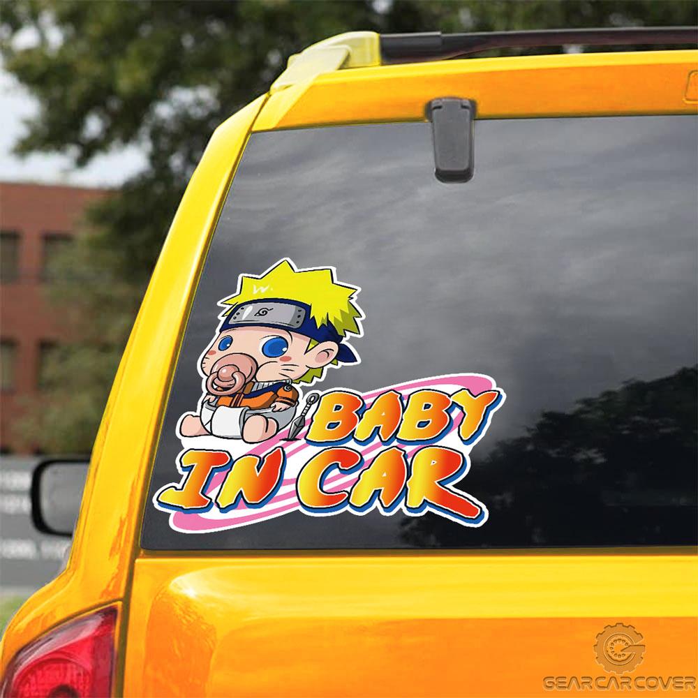 Baby In Car Uzumaki Car Sticker Custom Anime Car Accessories - Gearcarcover - 3