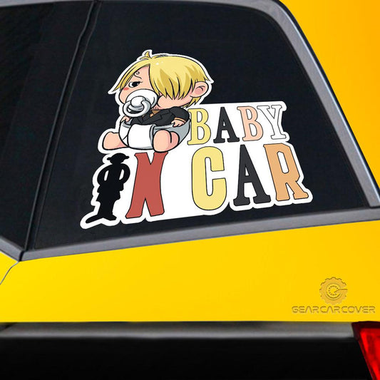 Baby In Car Vinsmoke Sanji Car Sticker Custom Car Accessories - Gearcarcover - 2