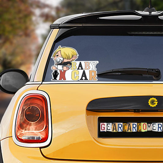 Baby In Car Vinsmoke Sanji Car Sticker Custom Car Accessories - Gearcarcover - 1