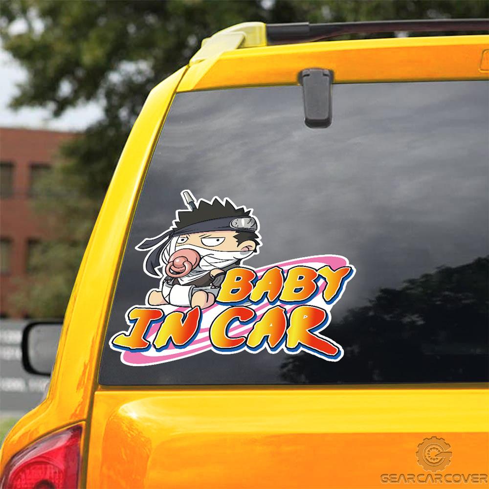 Baby In Car Zabuza Car Sticker Custom Anime Car Accessories - Gearcarcover - 3