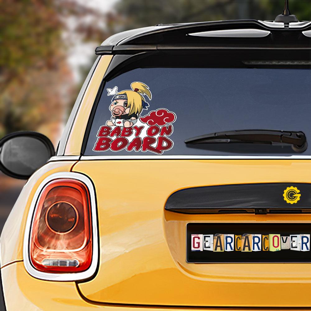 Baby On Board Deidara Car Sticker Custom Akt Members Naru Car Accessories - Gearcarcover - 1