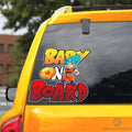 Baby On Board Goku Blue Car Sticker Custom Car Accessories - Gearcarcover - 3