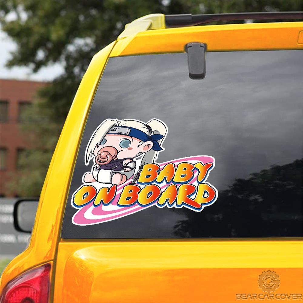 Baby On Board Ino Yamanaka Car Sticker Custom Anime Car Accessories - Gearcarcover - 3
