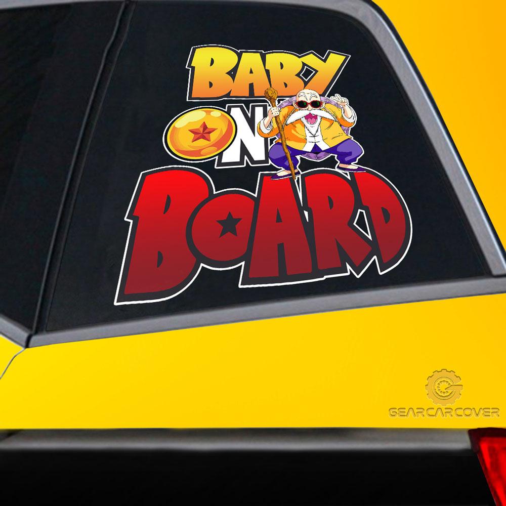 Baby On Board Master Roshi Car Sticker Custom Car Accessories - Gearcarcover - 2