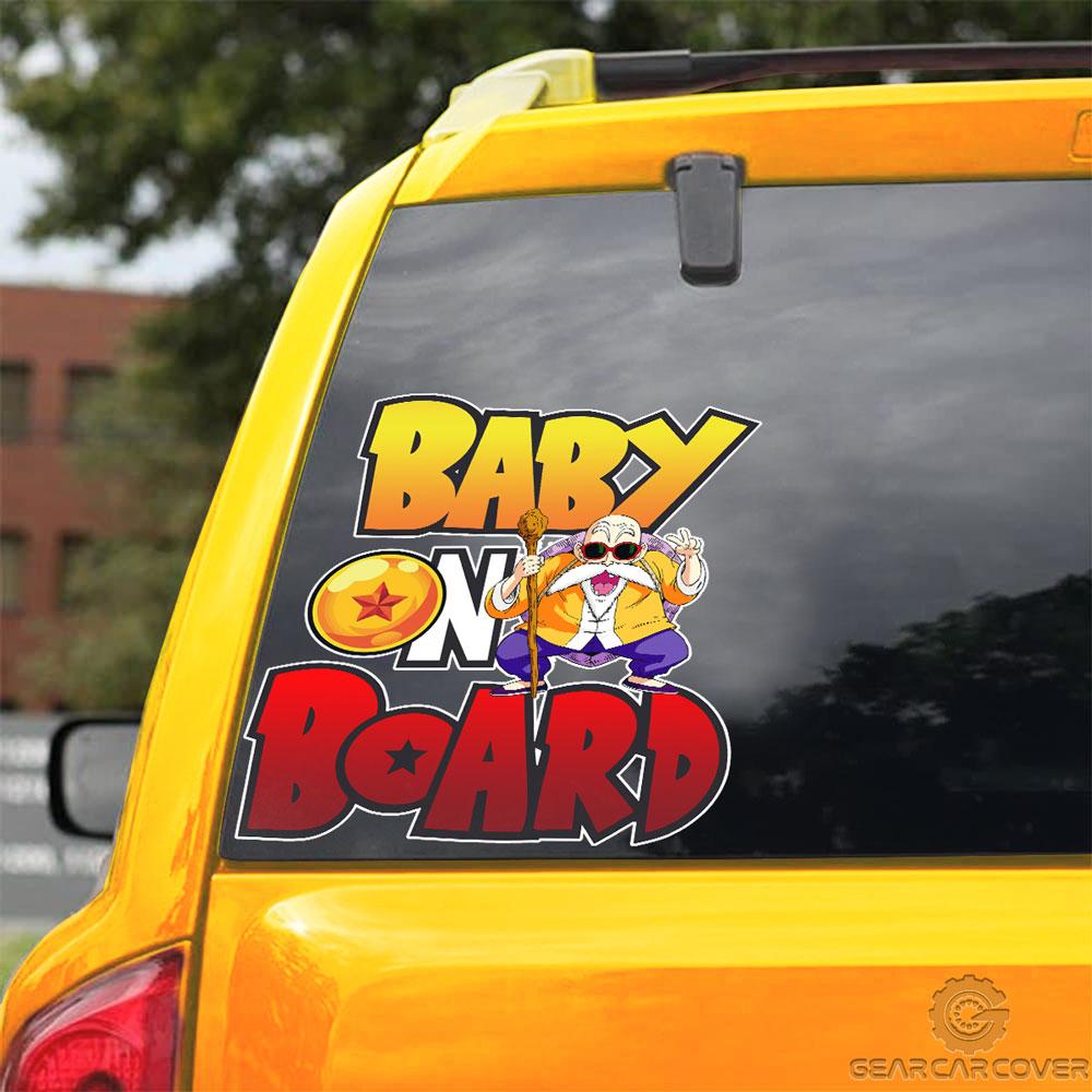 Baby On Board Master Roshi Car Sticker Custom Car Accessories - Gearcarcover - 3