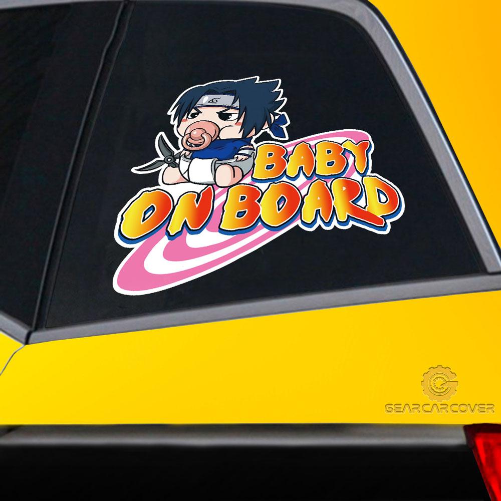 Baby On Board Sasuke Car Sticker Custom Anime Car Accessories - Gearcarcover - 2