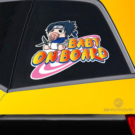 Baby On Board Sasuke Car Sticker Custom Anime Car Accessories - Gearcarcover - 2