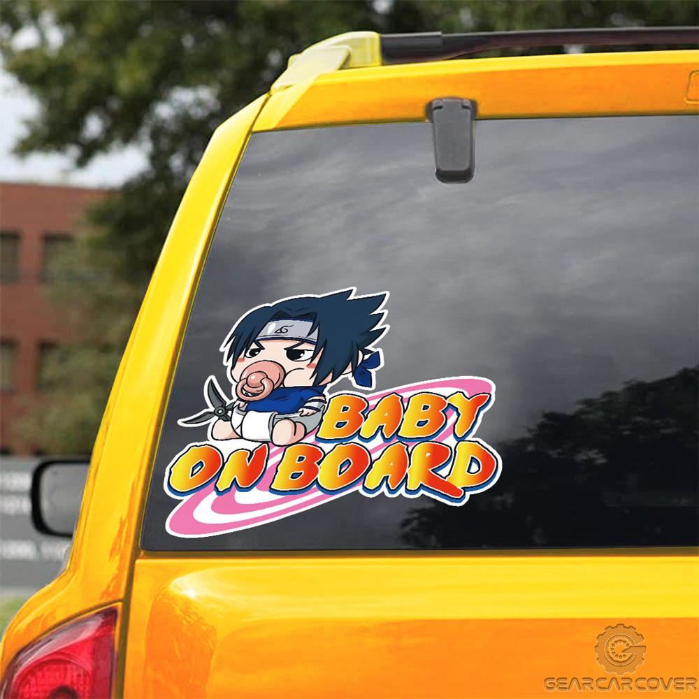 Baby On Board Sasuke Car Sticker Custom Anime Car Accessories - Gearcarcover - 3