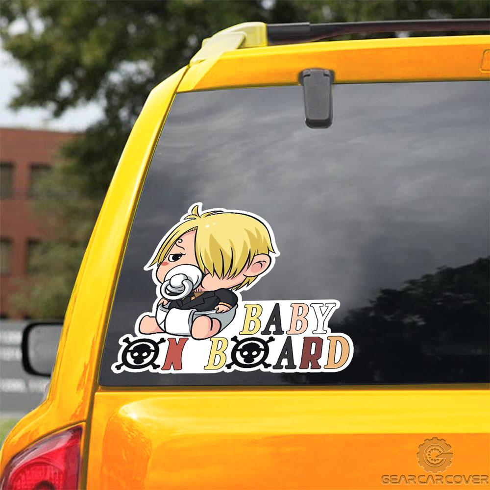 Baby On Board Vinsmoke Sanji Car Sticker Custom Car Accessories - Gearcarcover - 3
