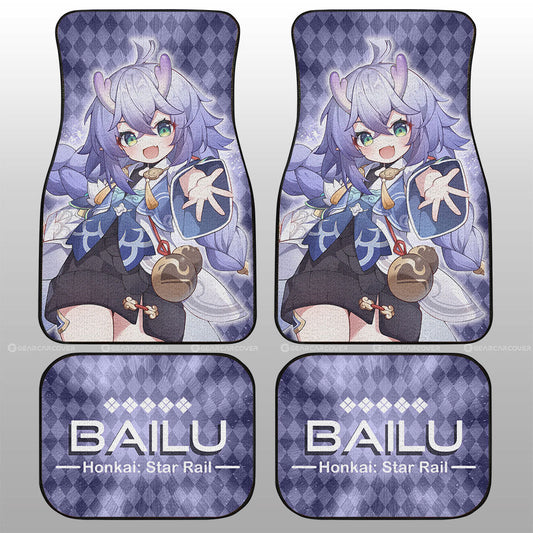 Bailu Car Floor Mats Custom Honkai Star Rail Car Accessories - Gearcarcover - 1